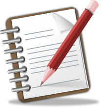 cuaderno y lápiz