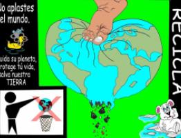 afiche de reciclaje