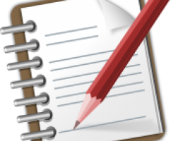 cuaderno y lápiz